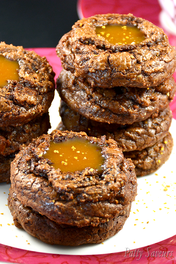 Brownie Cookies au Caramel au Beurre Salé Pinterest