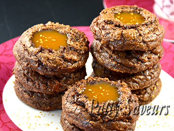 Brownie Cookies with Salted Caramel small