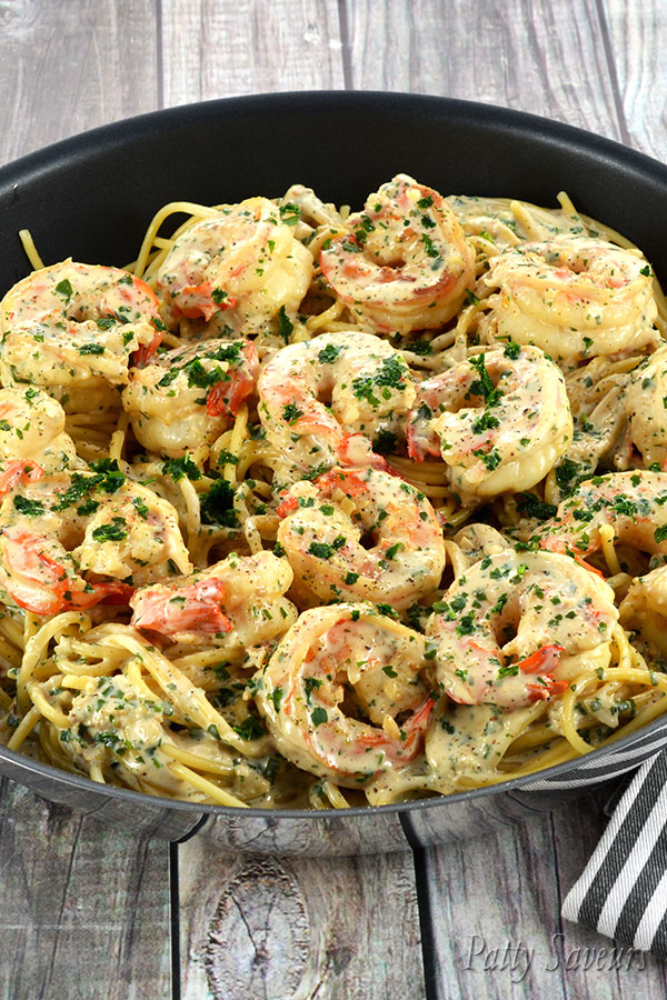 Creamy Garlic Shrimp Pasta Pinterest