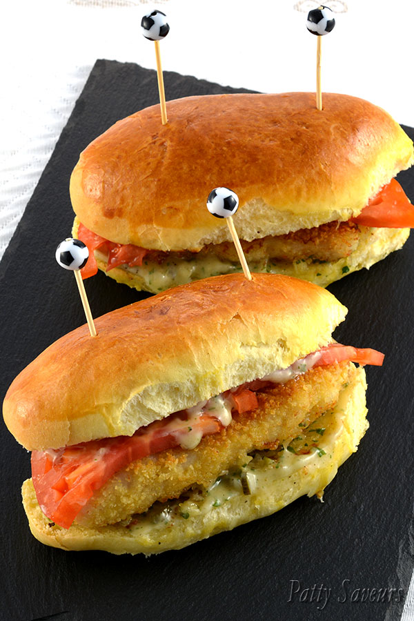 Fish Burger Maison Sauce Tartare Pinterest
